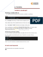 Variables JS