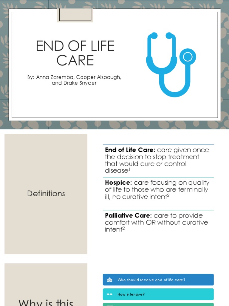 End of Life Care | PDF | End Of Life Care | Palliative Care