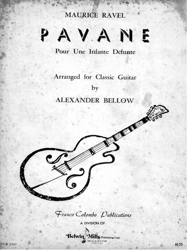 Pavane Pour Une Infante Défunte Maurice Ravel PDF