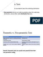 Non-Parametric Tests