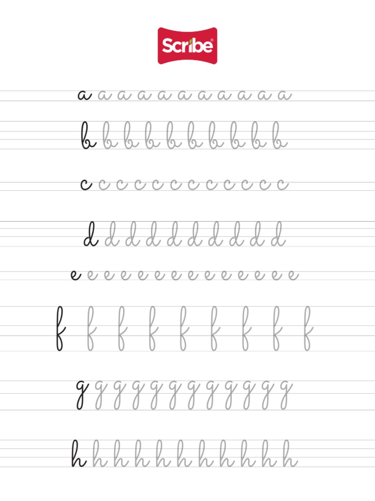 Plantillas Caligrafía | PDF