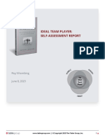 The Ideal Team Player Self-Assessment Report For Roy Sihombing