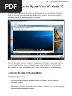 Virtualization Hyper V On Windows