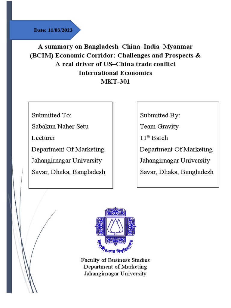 BCIM Corridor: Challenges & Prospects | PDF