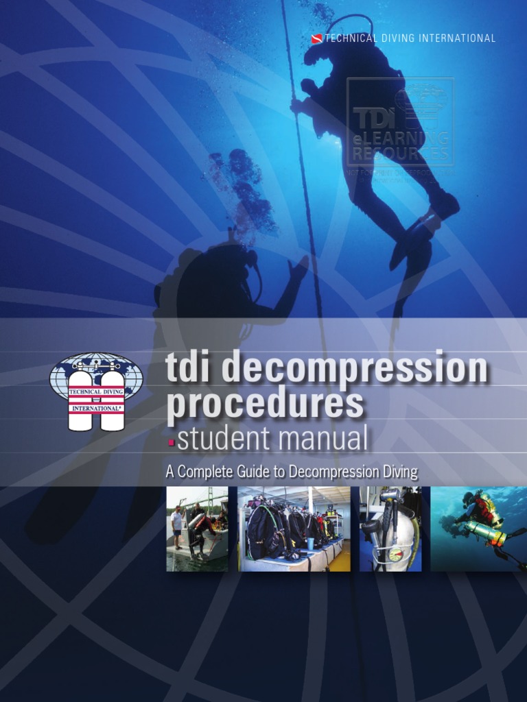 Decompression Procedures Manual | PDF | Scuba Diving | Underwater Diving