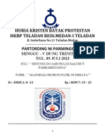 Acara Parmingguon Minggu - V Dung Trinitatis, 09 Juli I 2023. Multimedia