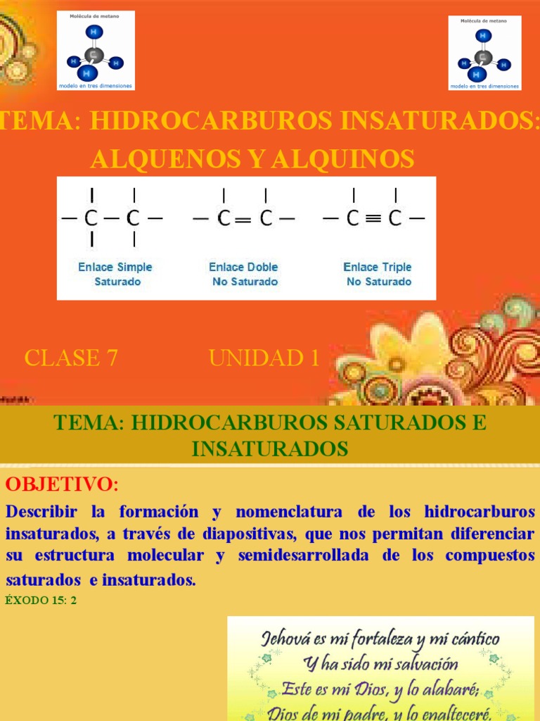 Hidrocarburos Insaturados: Alquenos y Alquinos | PDF | Hidrocarburos ...