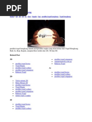 Prediksi Togel Hongkong