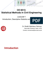 Lecture 1 Introduction Descriptive Stat
