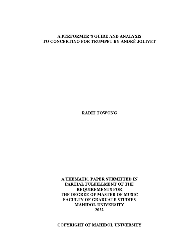 Radit Thematic Paper Chapter 1 2 3 | PDF | Musical Compositions ...