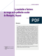 Rey Salas Martignon - 2003 RevUEBCariesdentalyasociacionafactoresderiesgoenlapoblacionescolardeMoniquiraBoyacaCariesdental Factoresriesgo Moniquira