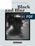 Fred Moten Black and Blur Consent Not to Be a Single Being