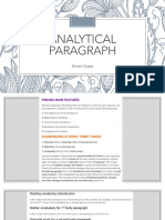 Analytical Paragraph Markup