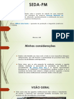 SEDA PM Sugestão de Implementação de Uma Maquete