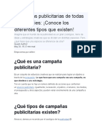 Tipos de Campañas Publicitarias