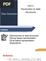 1.1 Introduction To Data Structures