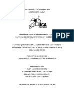 Factores Que Inciden en La Competitividad Salvadoreña Análisis de Los Pilares Educación Superior Capacitación y Mercado