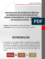 Comunicação Simone - I Mostra Científica