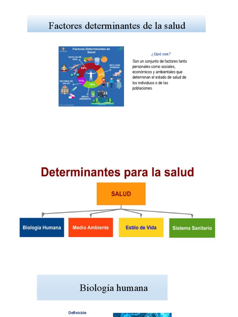 Factores Determinantes de La Salud | PDF | Relaciones personales ...