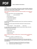 Module 3 Probability and Statistics