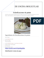 Recetas de Cocina Molecular