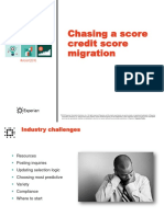 Chasing A Migrating Credit Score
