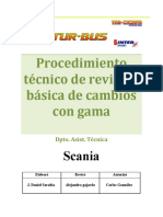 Procedimiento Técnico de Revisión Básica de Cambios - Scania Gama