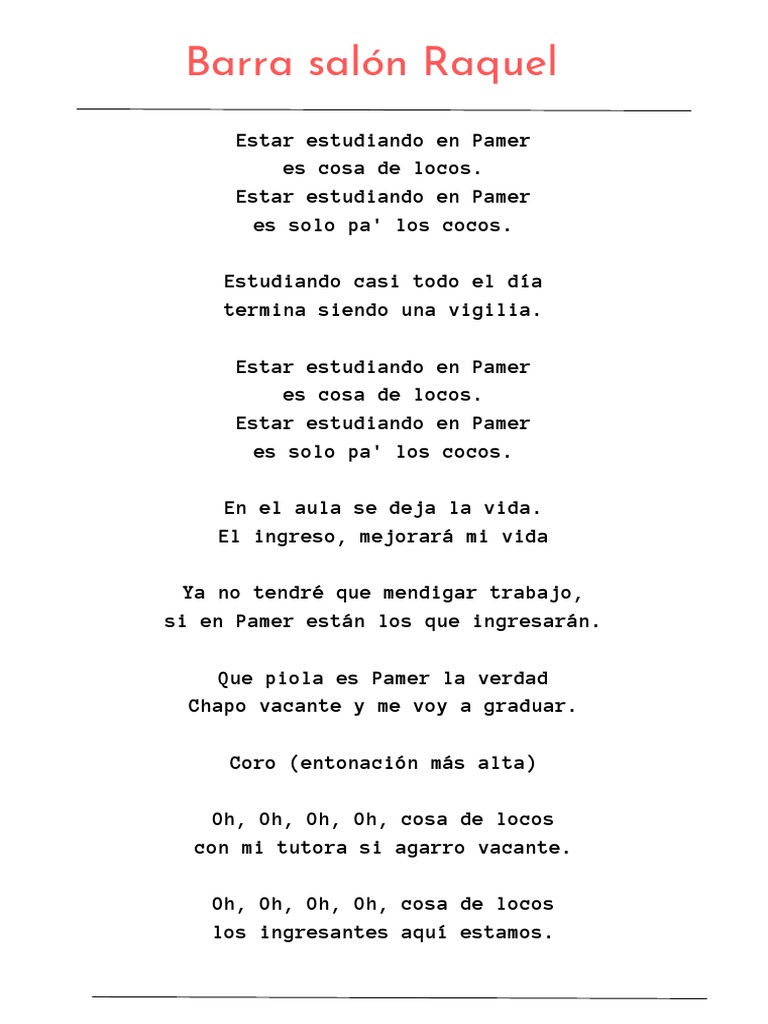 Letra - Barra. | PDF