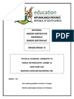 Grade 10 Physical Sciences P2 Marking Guielines