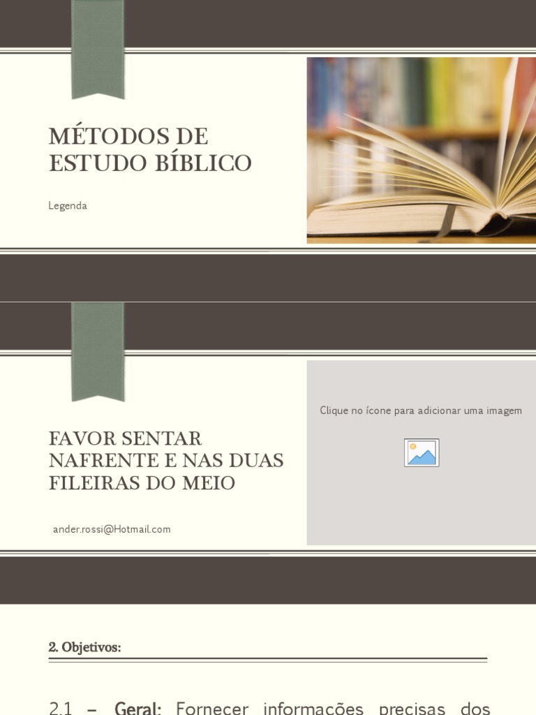 Métodos Eficazes de Estudo Bíblico | PDF | Bíblia | Deus