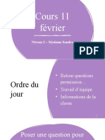 Cours 11 Février