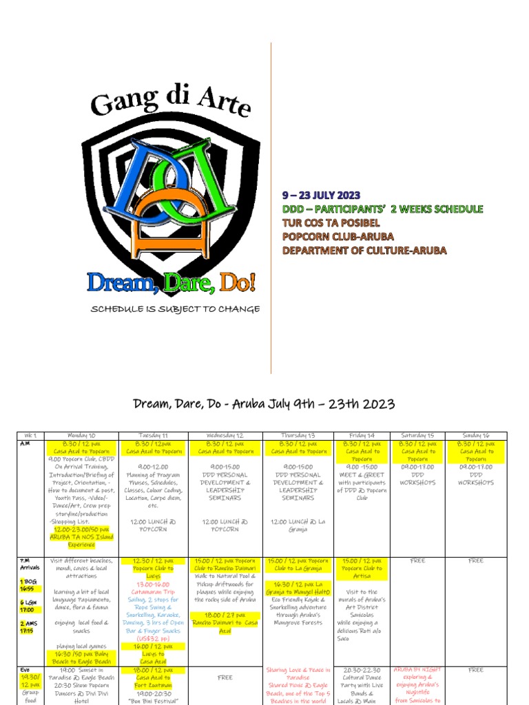 Arts & Culture Volunteer Retreat | PDF