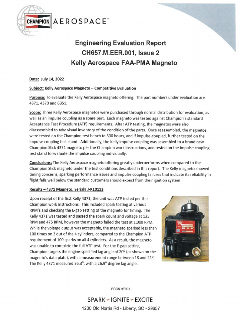 Engineering Evaluation Report CH657.M.EER_.001-ISSUE-2 | PDF