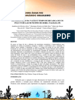 Determinação e Vazao e Tempo de Recarga de Um Poço