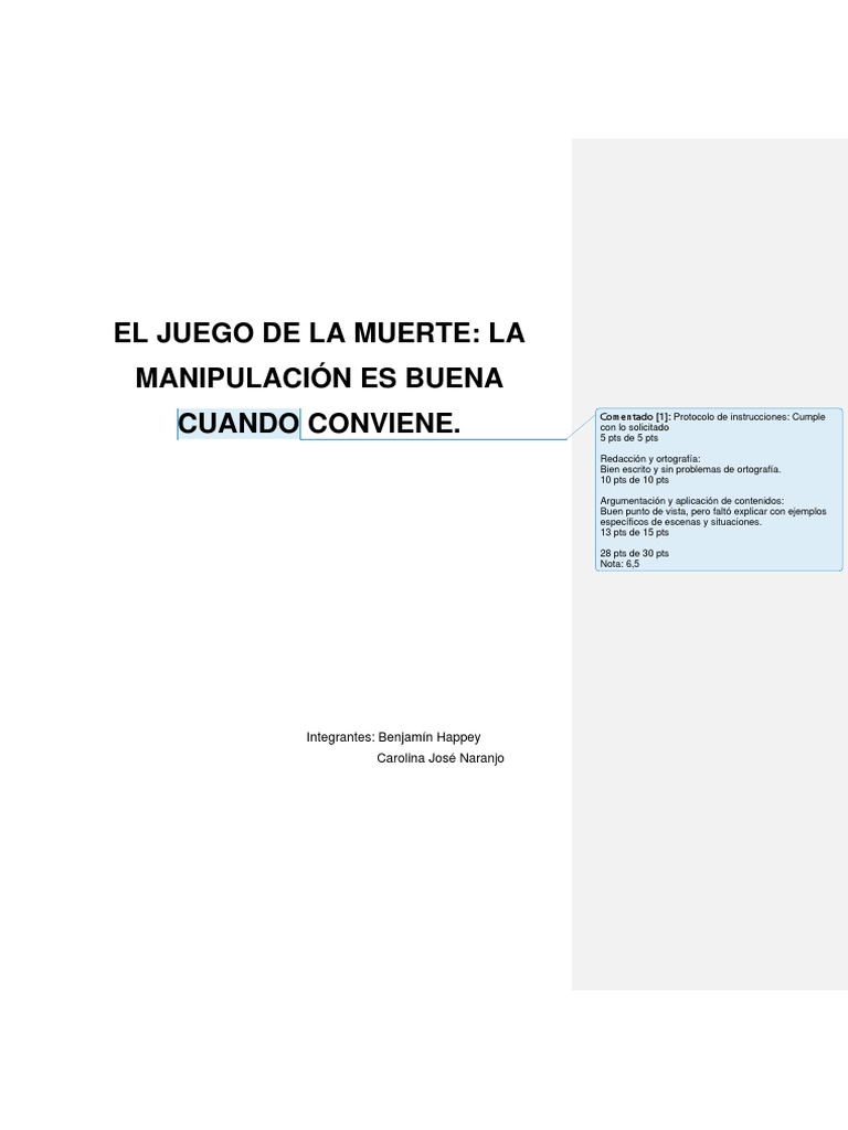 El Juego de La Muerte | PDF