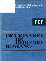 Diccionario de Derecho Romano by Faustino Gutiérrez-Alviz y Armario