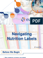 Navigating Nutrition Labels Slides