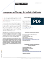 Occupational Therapy Schools in California