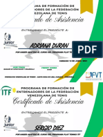 Certificados de Asistencias