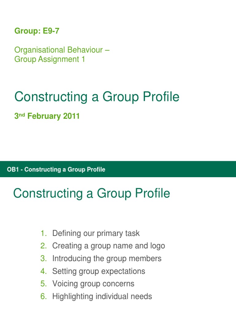 Group Profile JB | PDF | Psychological Concepts | Cognitive Science