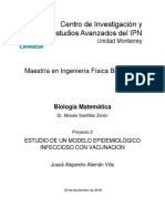 Estudio de Un Modelo Epidemiologico Infeccioso Con Vacunacion