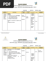Plan de Unidad Ingles 8 I Semestre 2023
