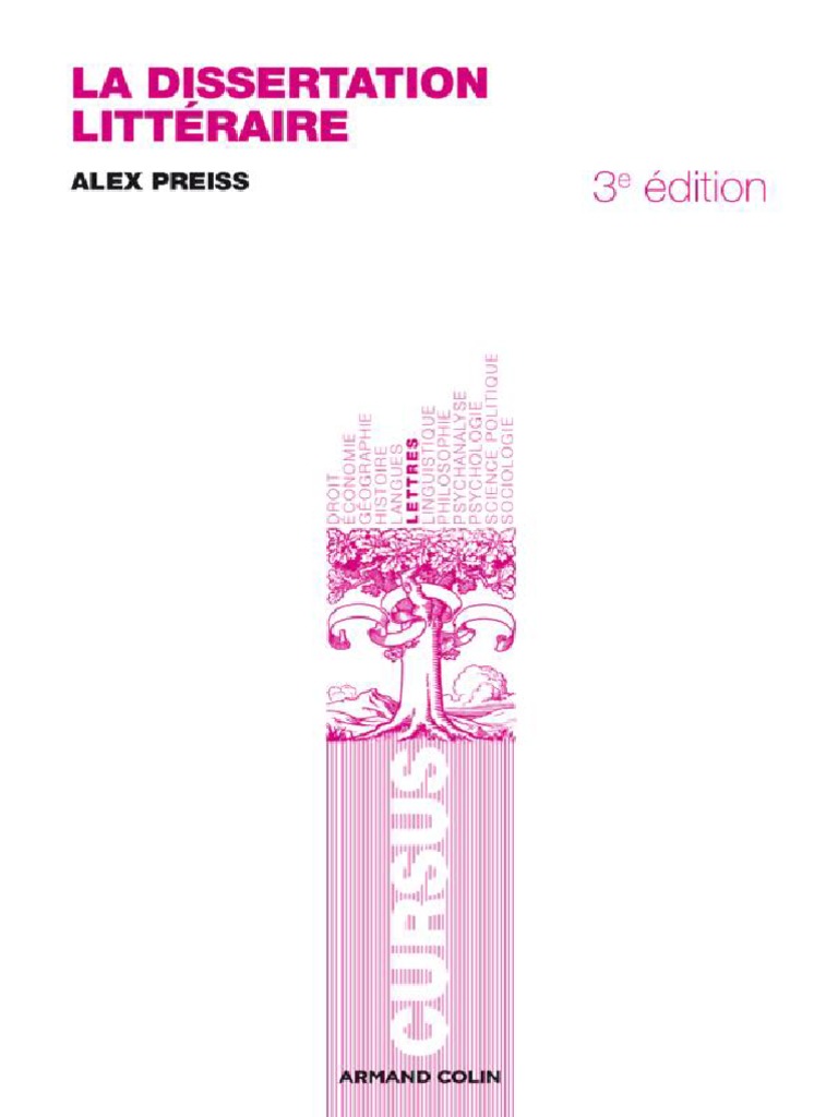 Alex Preiss - La Dissertation Littéraire | PDF | Réalisme (littérature ...