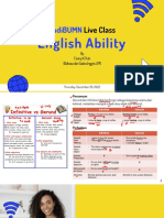 English Ability - 29 Des