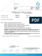 Anticuerpos Covid-19 (Sars-Cov-2) Igg E Igm: Negativo Negativo