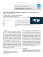 2008-Investigation On Wear and Adhesion of Graded Si - SiC.DLC Coatings Deposited by