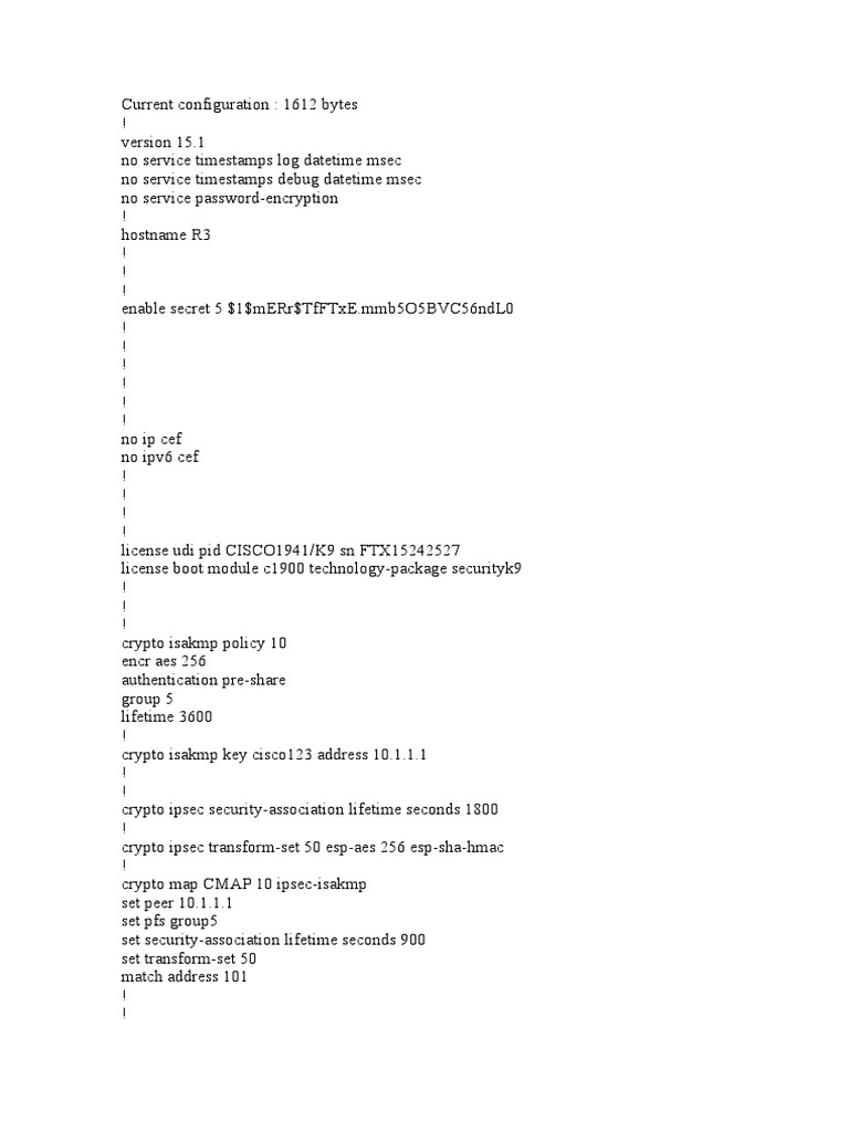 Current Configuratio Router 3 | PDF
