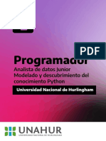 Unahur - Modelado y Descubrimiento Del Conocimiento en Python - Programador Analista de Datos Junior