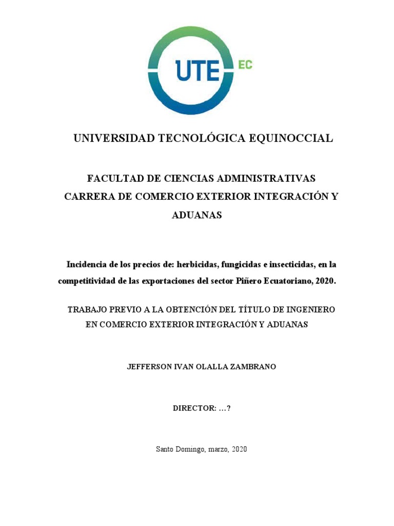 Insecticidas | PDF | Agricultura | Ecuador