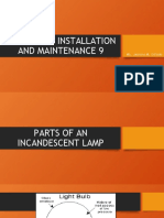 Parts of An Incandescent Lamp